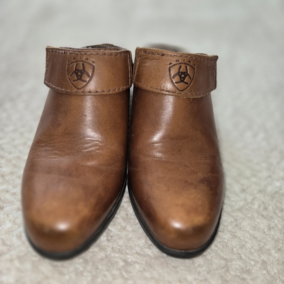 Ariat Leather Brown Mules Clogs Slingbacks Size 6 Women's - Picture 3 of 10